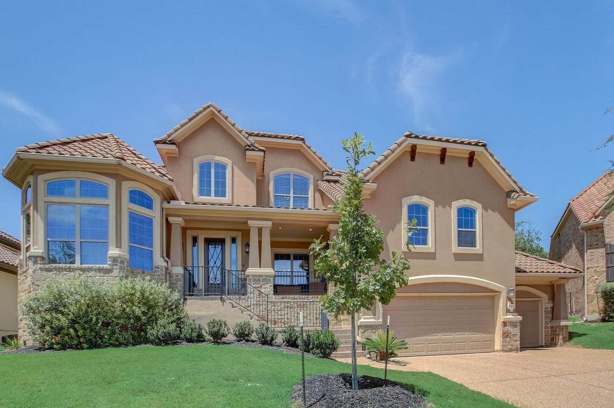 View 4304 Adirondack Summit DR in Falconhead West Ph 1 Sec 2 & 4304 Adirondack Summit DR - front exterior - Luxury home in Falconhead West Ph 1 Sec 2 &, Austin, TX