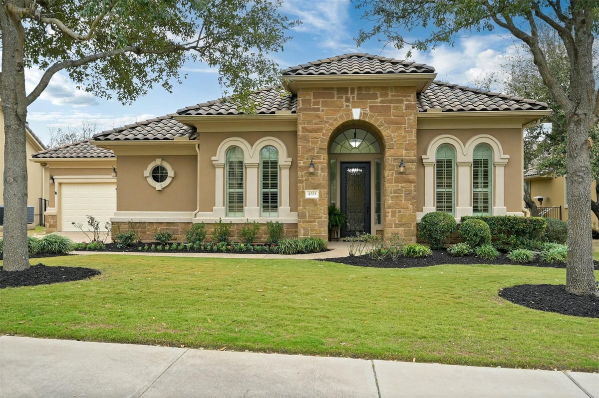 View 4313 Vail Dv in Falconhead West Ph 1 Sec 2 & 4313 Vail Dv - front exterior - Luxury home in Falconhead West Ph 1 Sec 2 &, Austin, TX