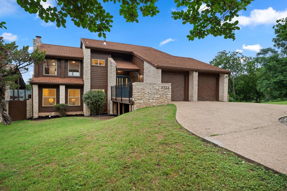 View 4322 Far West BLVD in Meadow Mountain 4322 Far West BLVD - front exterior - Luxury home in Meadow Mountain, Austin, TX