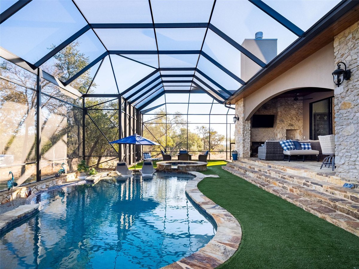 View 435 Gardenia DR in Escondida Ranch 435 Gardenia DR - property photo 1 - Luxury home in Escondida Ranch, Wimberley, TX