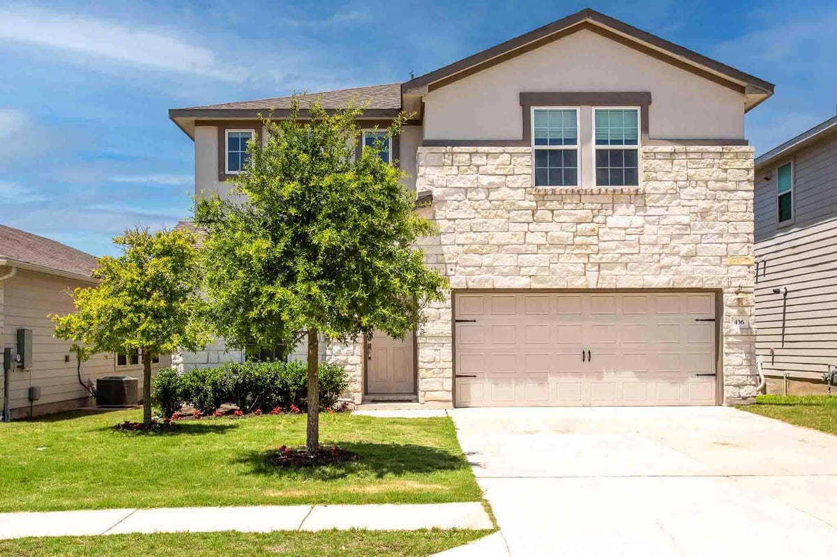 View 436 Sawtooth Mountain WAY in Big Sky Ranch Ph 1 At Dripping Spgs 436 Sawtooth Mountain WAY - front exterior - Luxury home in Big Sky Ranch Ph 1 At Dripping Spgs, Dripping Springs, TX
