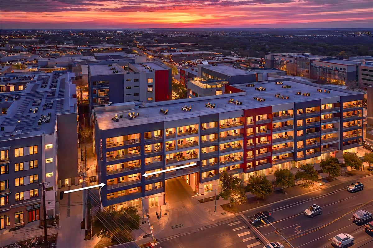 View 4361 S Congress Ave Unit #301 in Public Condos Bldg 1 4361 S Congress Ave Unit #301 - front exterior - Luxury home in Public Condos Bldg 1, Austin, TX