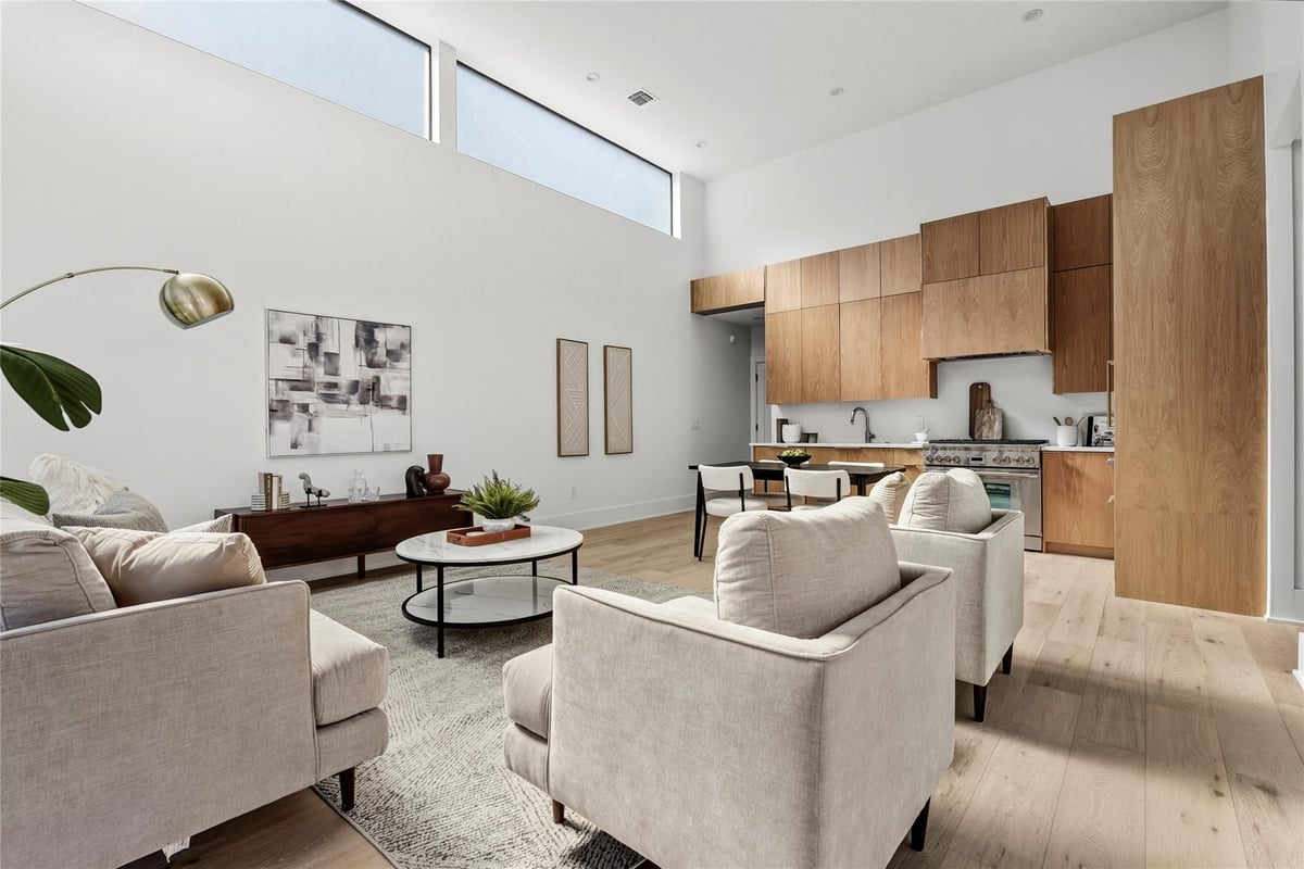 Primary bedroom at 44 Chicon St Unit #1 - 2 bed 2 bath home
