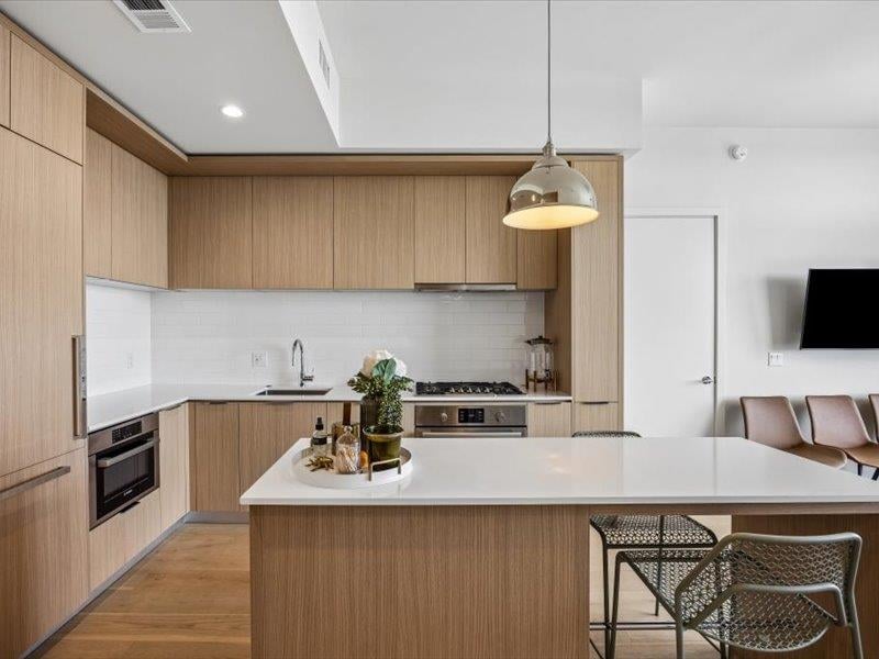 Living area at 44 East Ave Unit #1808 - 2 bed 2 bath home