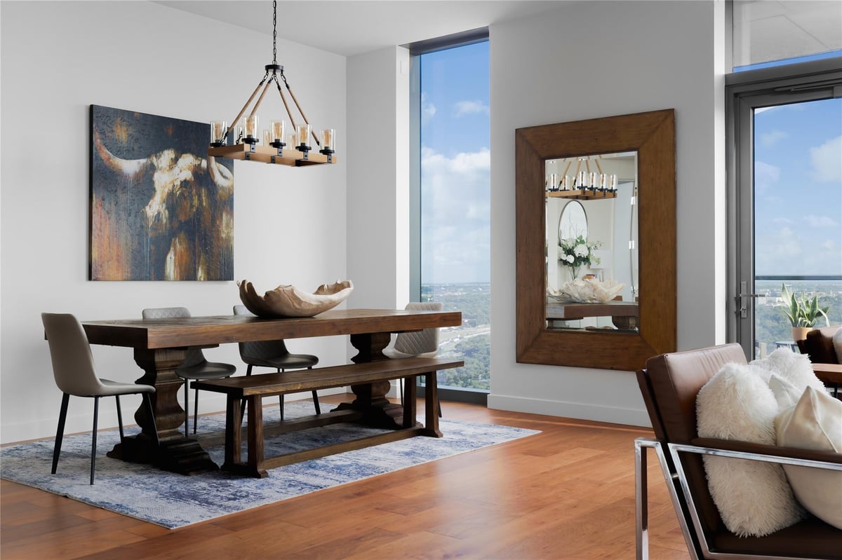 Primary bedroom at 44 East Ave Unit #2701 - 3 bed 3 bath home