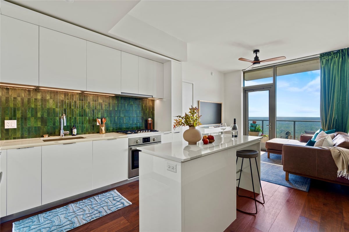 View 44 East Ave Unit #3705 in 44 East Ave Condos 44 East Ave Unit #3705 - front exterior - Luxury home in 44 East Ave Condos, Austin, TX