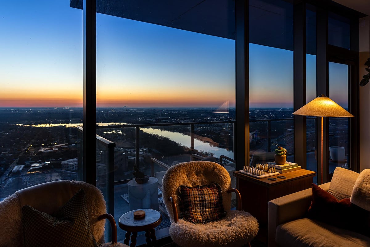 View 44 East Ave Unit #4205 in 44 EAST 44 East Ave Unit #4205 - view with high-rise skyline view - Luxury home in 44 EAST, Austin, TX
