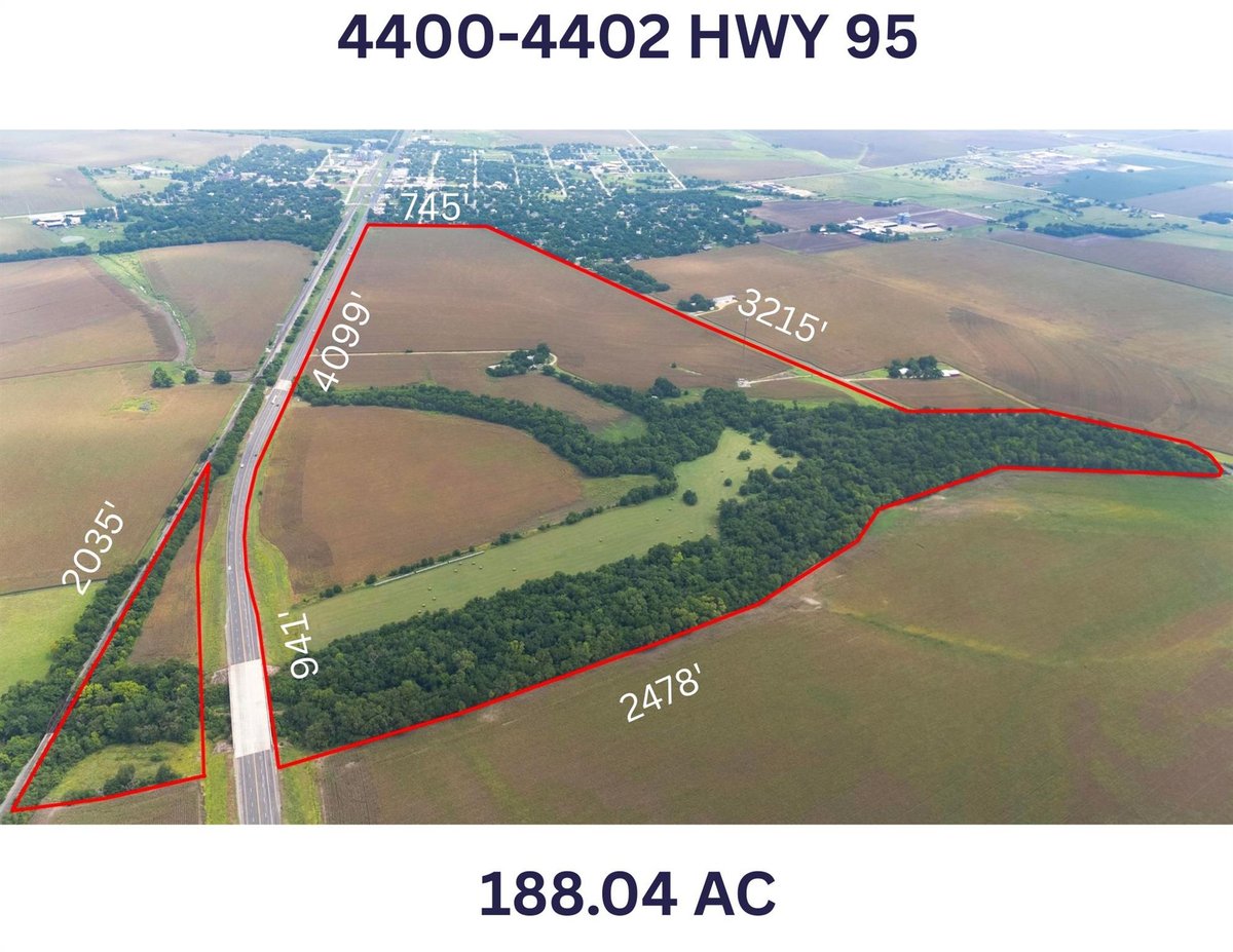View 4400-4402 N Highway 95 in Granger 4400-4402 N Highway 95, aerial view with 4400-4402 N Highway 95 in Granger, Granger, Granger, TX