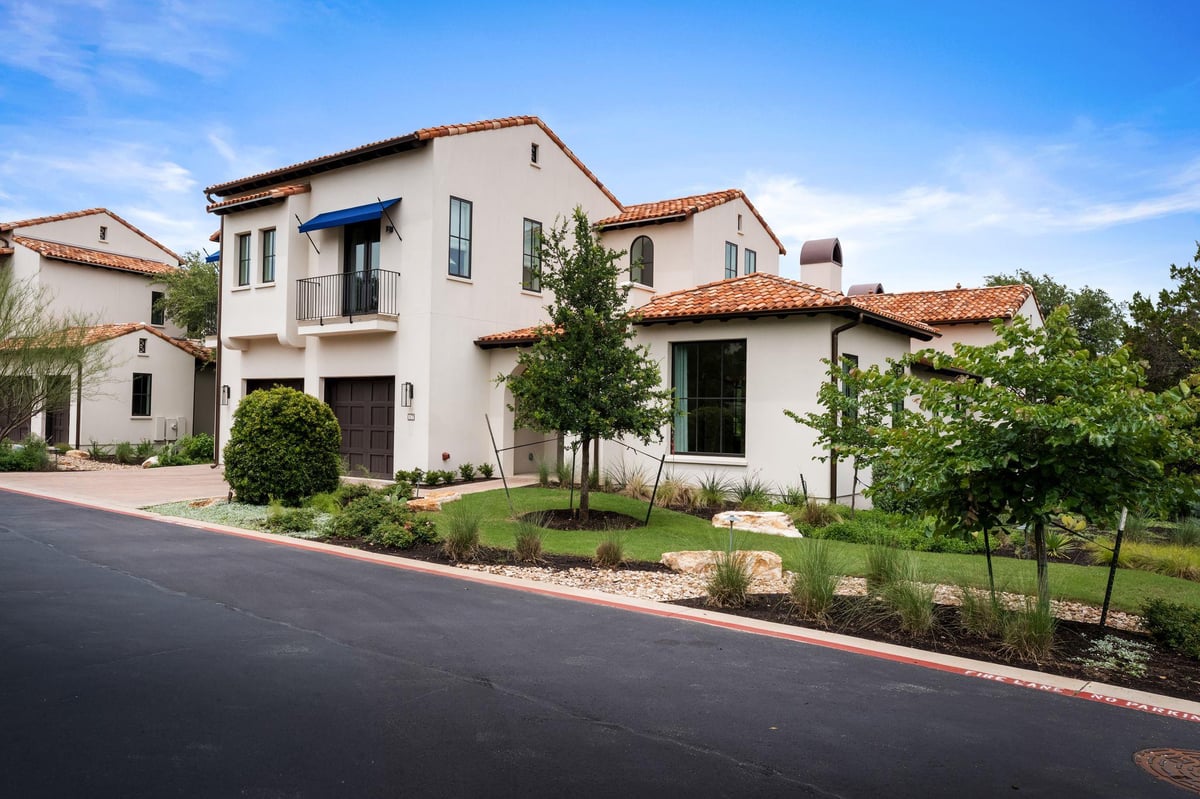 View 4401 Amarra DR Unit #17 in Amarra 4401 Amarra DR Unit #17 - front exterior - Luxury home in Amarra, Austin, TX