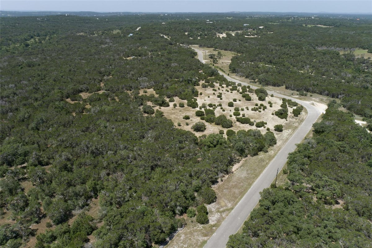 View 4401 Cottonwood Rd in Burnett Ranch Sec 5 4401 Cottonwood Rd - front exterior - Luxury lot in Burnett Ranch Sec 5, Wimberley, TX