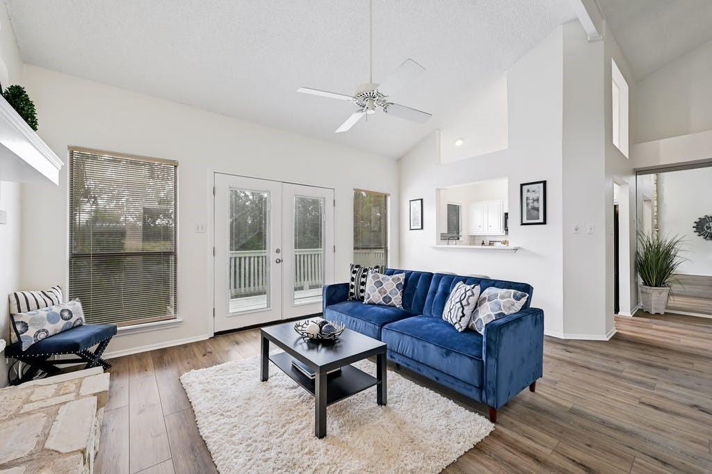 View 4404 Travis Country CIR Unit #F1 in Woods Travis Country Condo Ame 4404 Travis Country CIR Unit #F1 - front exterior - Luxury home in Woods Travis Country Condo Ame, Austin, TX
