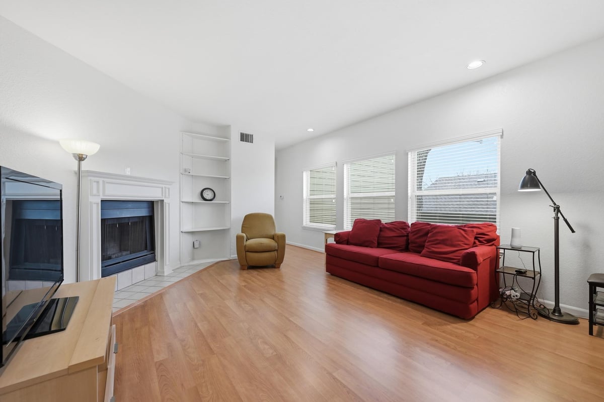 Living area at 4409 Duval St Unit #305 - 2 bed 2 bath home