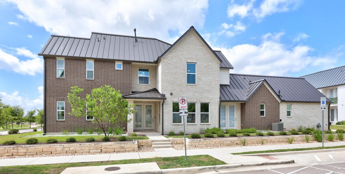 View 4412 Tilley ST Unit #E in Mueller 4412 Tilley ST Unit #E - front exterior - Luxury home in Mueller, Austin, TX