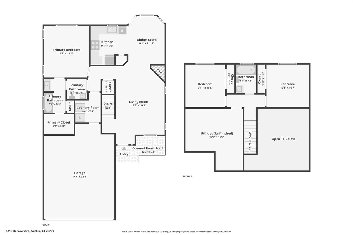 Kitchen at 4413 Barrow Ave - 3 bed 2 bath home