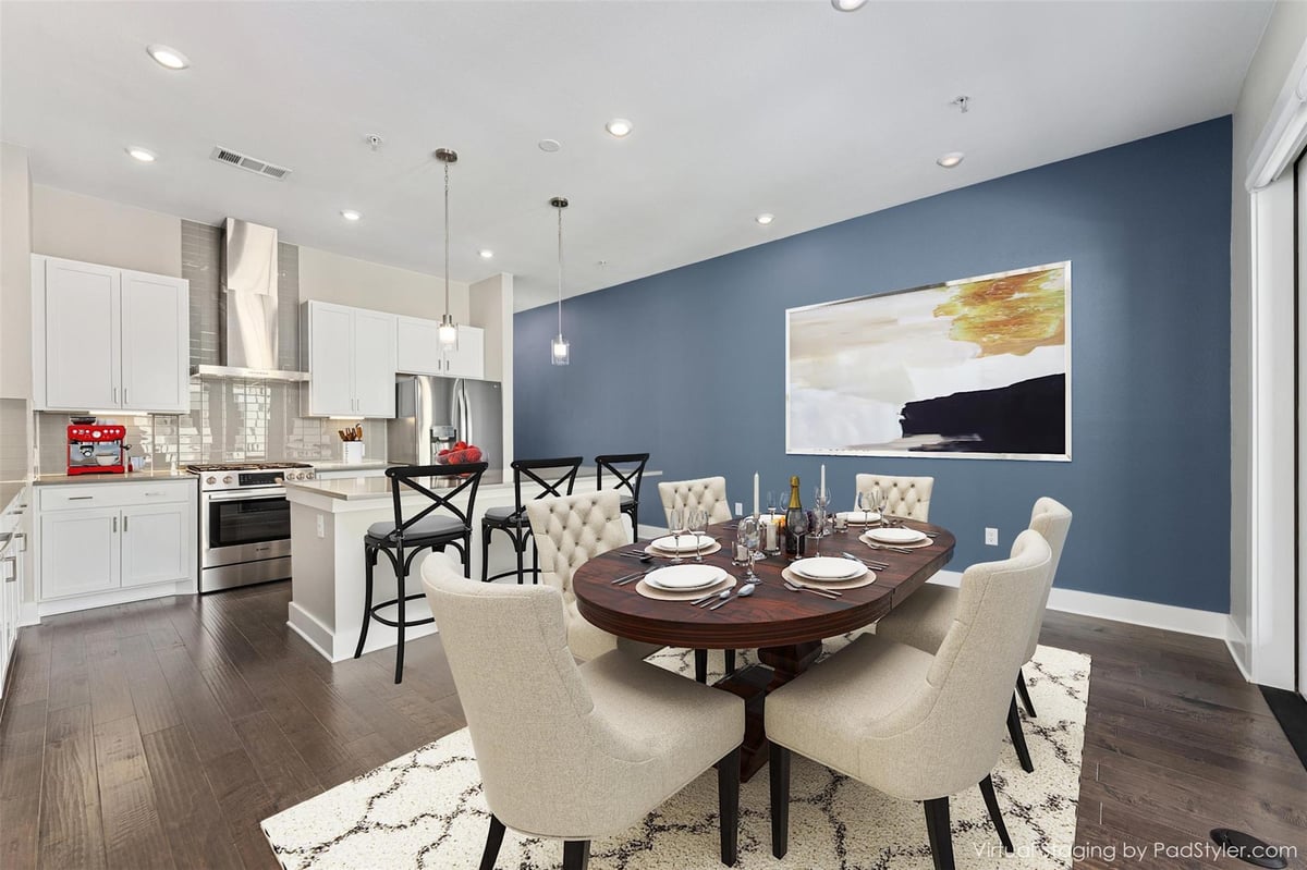 Living area at 4415 Jackson Ave Unit #4301 - 2 bed 2 bath home