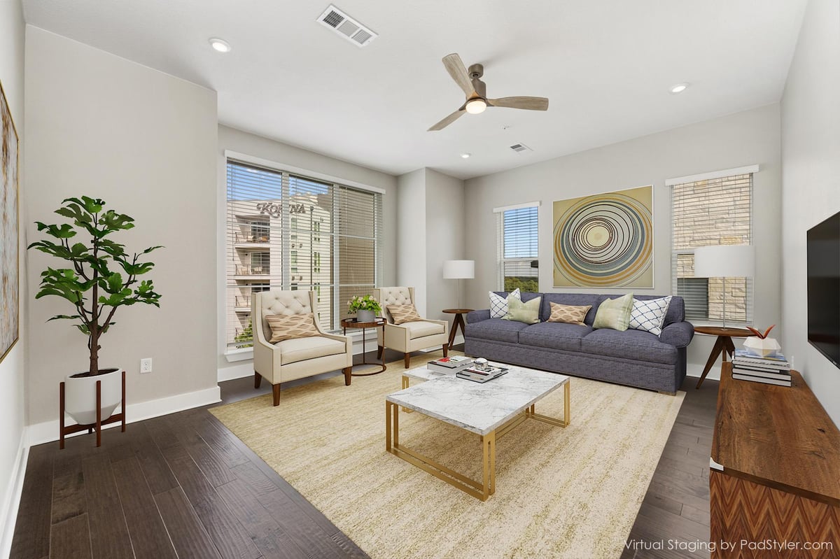 Primary bedroom at 4415 Jackson Ave Unit #4301 - 2 bed 2 bath home