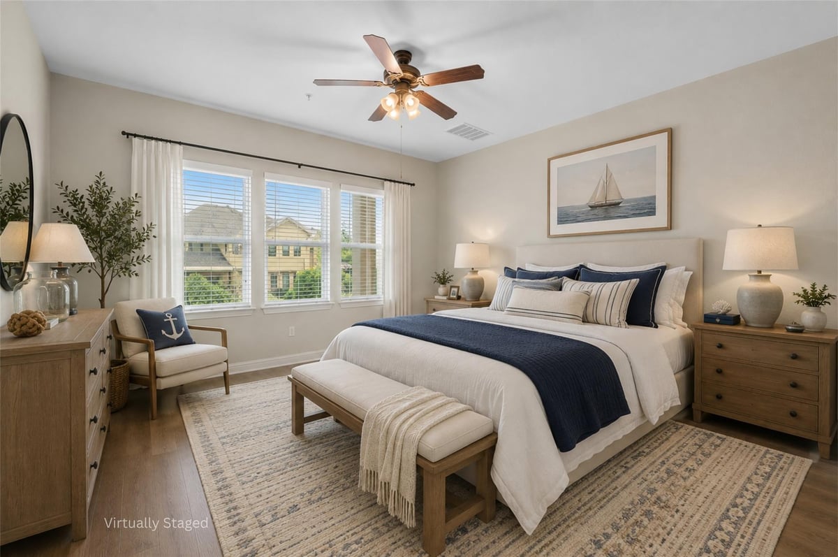 Primary bedroom at 4416 Berkman Dr Unit #B - 3 bed 2 bath home