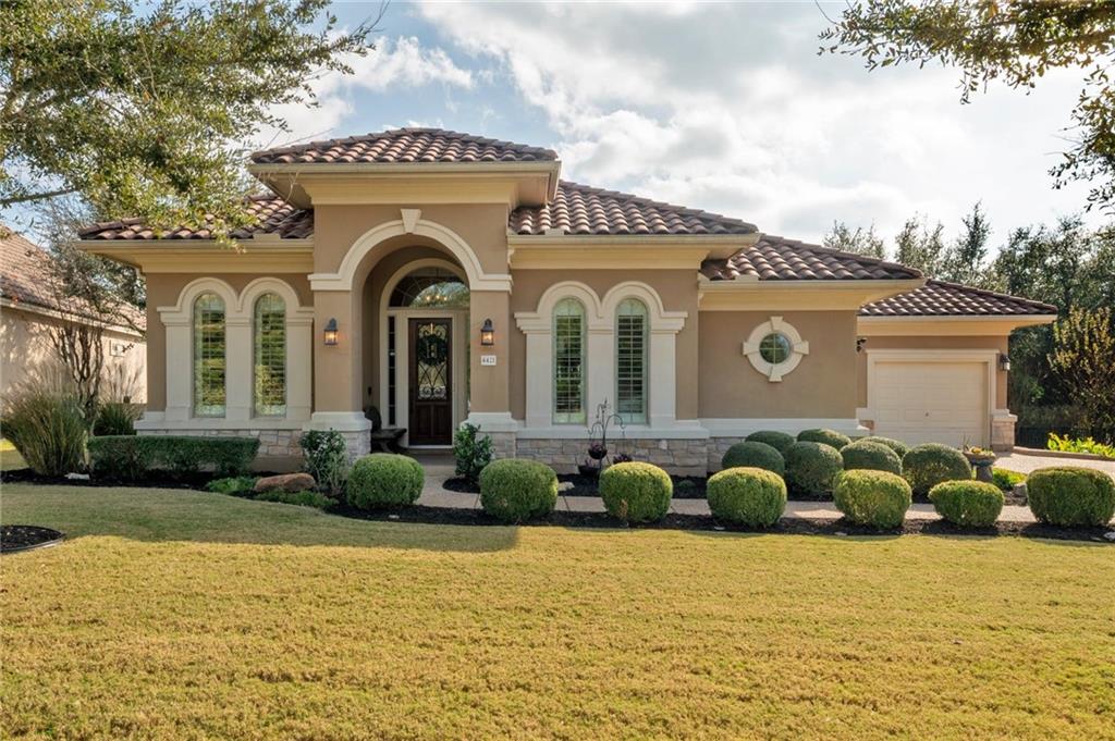 View 4421 Vail Dv in Falconhead West Ph 1 Sec 2 & 4421 Vail Dv - front exterior - Luxury home in Falconhead West Ph 1 Sec 2 &, Austin, TX