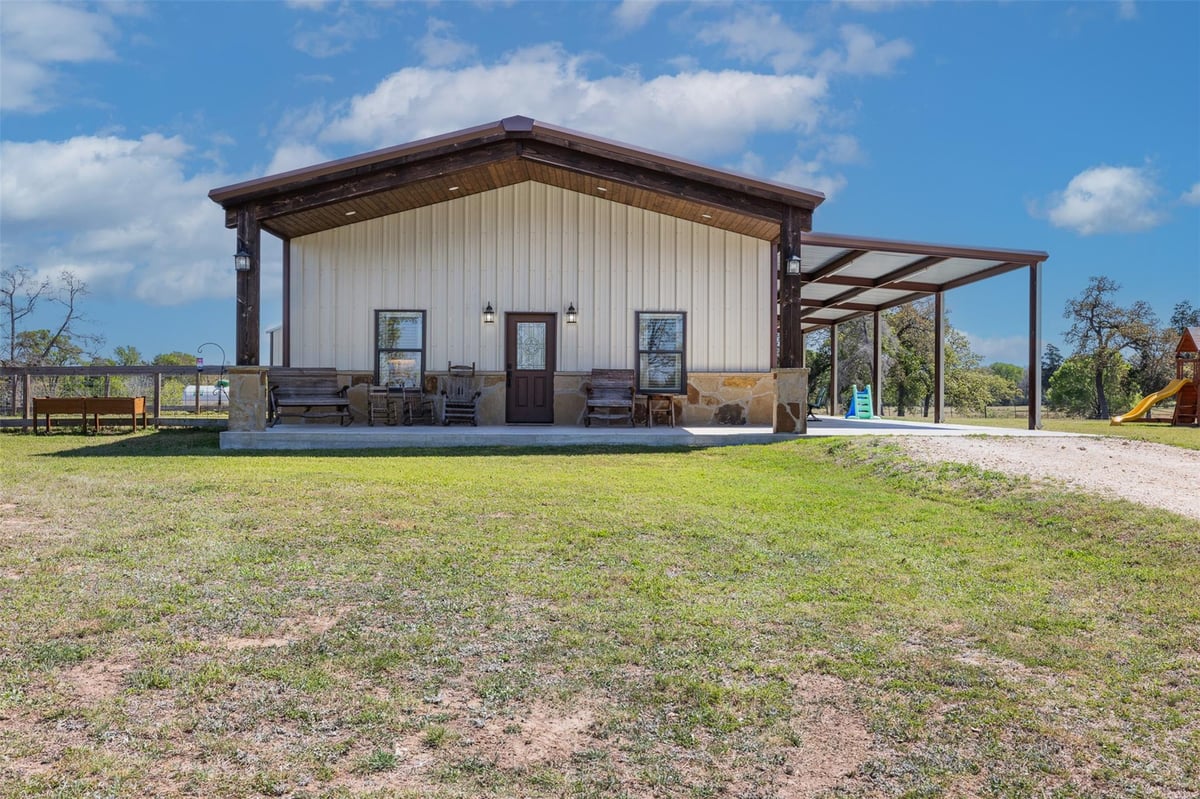 View 4500 Gibbs LN in Jacob Reed Surv Abs #48 4500 Gibbs LN - front exterior - Luxury home in Jacob Reed Surv Abs #48, Caldwell, TX