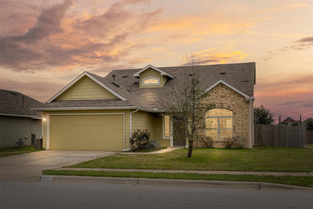 View 4501 Cleto St in Austins Colony Sec 6b 4501 Cleto St - front exterior - Luxury home in Austins Colony Sec 6b, Austin, TX