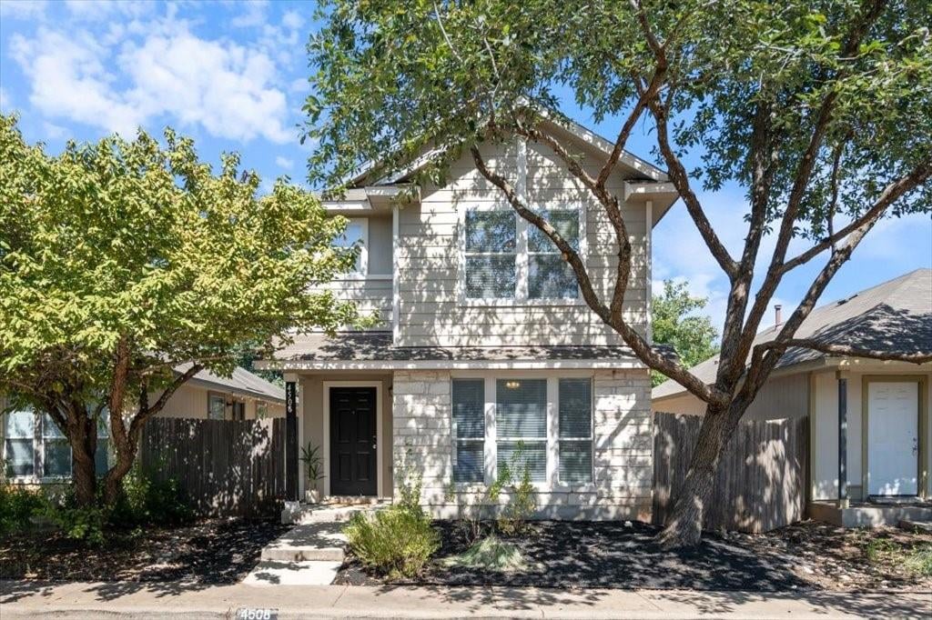 View 4508 Best Way Ln Unit #81 in Chaparral Crossing 4508 Best Way Ln Unit #81 - front exterior - Luxury home in Chaparral Crossing, Austin, TX