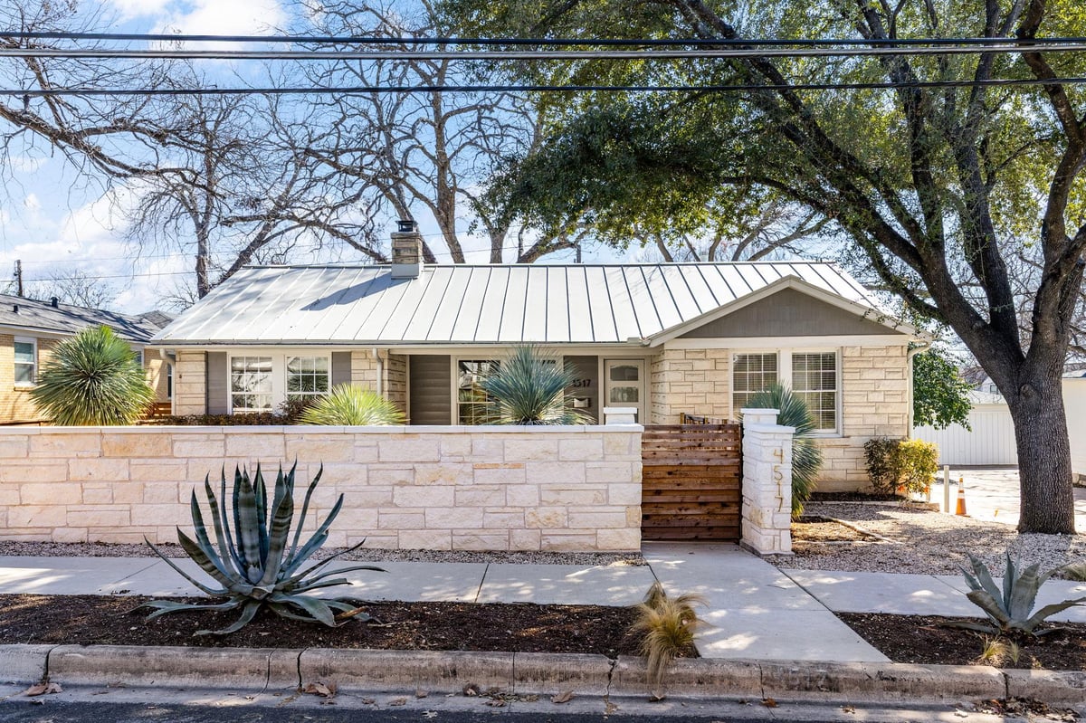4517 Bull Creek Rd - front exterior - Luxury home in Rosedale, Austin, TX