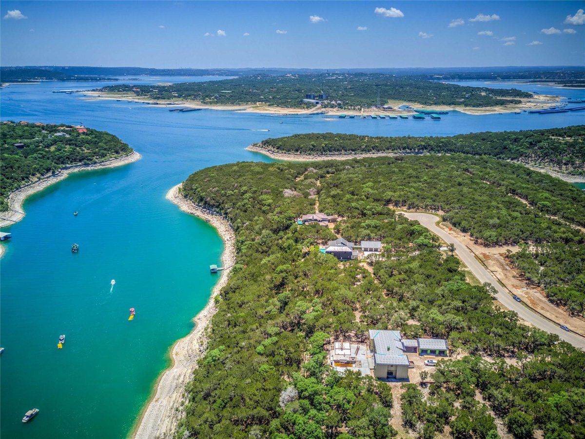 View 4601 Destination Way in Hollows Ph 3A The 4601 Destination Way - front exterior - Luxury lot in Hollows Ph 3A The, Jonestown, TX