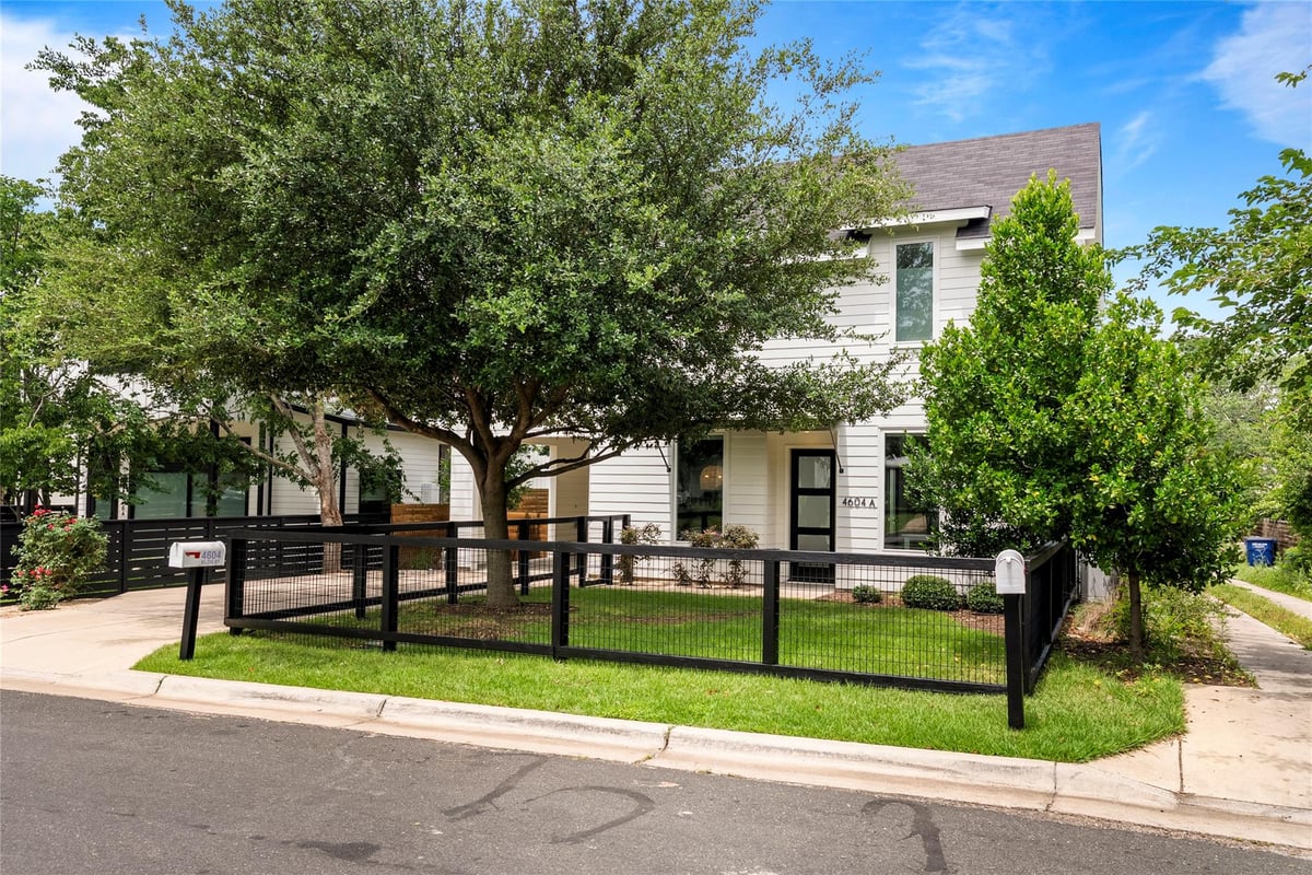 View 4604 Banister LN Unit #A in Moore-Tate 4604 Banister Condo 4604 Banister LN Unit #A - front exterior - Luxury home in Moore-Tate 4604 Banister Condo, Austin, TX