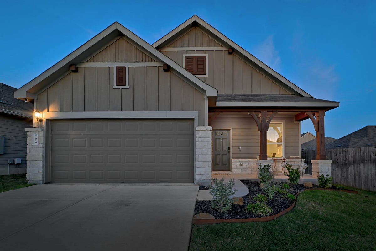 View 462 Tree Nut Loop in Sunfield 462 Tree Nut Loop - front exterior - Luxury home in Sunfield, Buda, TX