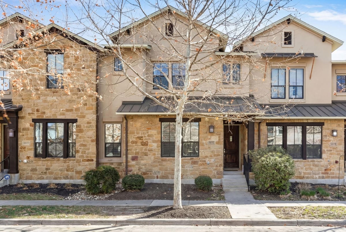 View 4633 Page ST in Mueller Sec VI Sub 4633 Page ST - front exterior - Luxury home in Mueller Sec VI Sub, Austin, TX