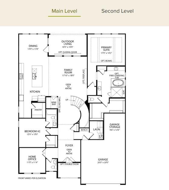 Living area at 469 Bridge Water Loop - 5 bed 4 bath home