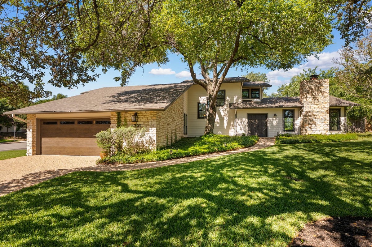 View 4701 Scottish Woods CV in Woods Westlake 4701 Scottish Woods CV - front exterior - Luxury home in Woods Westlake, Austin, TX