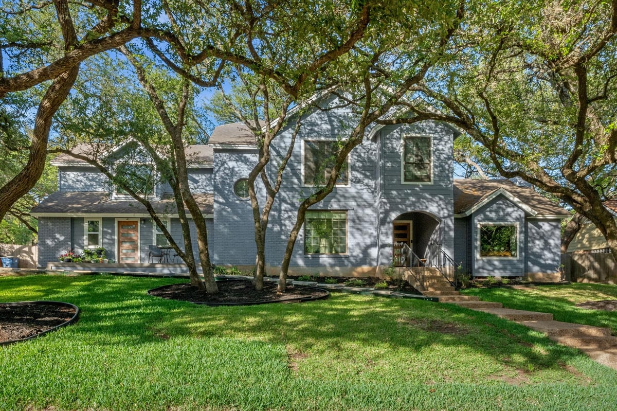 View 4704 Wild Briar Pass in Woods Westlake 4704 Wild Briar Pass - front exterior - Luxury home in Woods Westlake, Austin, TX