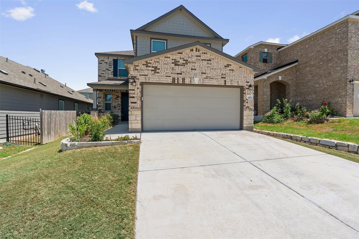 View 4712 Pell RD in Eastvillage Single Family Ph V 4712 Pell RD - front exterior - Luxury home in Eastvillage Single Family Ph V, Manor, TX