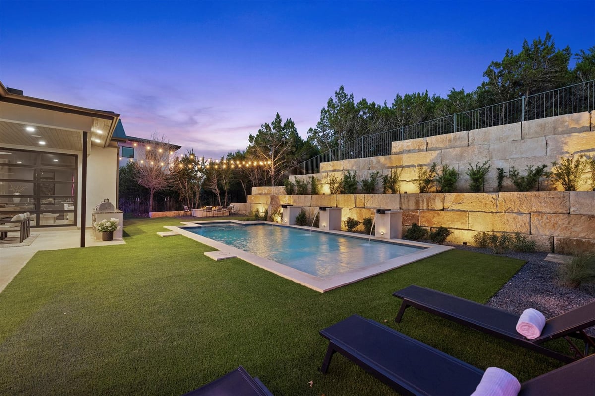 View 4713 Pecan Chase in Spanish Oaks 4713 Pecan Chase - front exterior - Luxury home in Spanish Oaks, Austin, TX