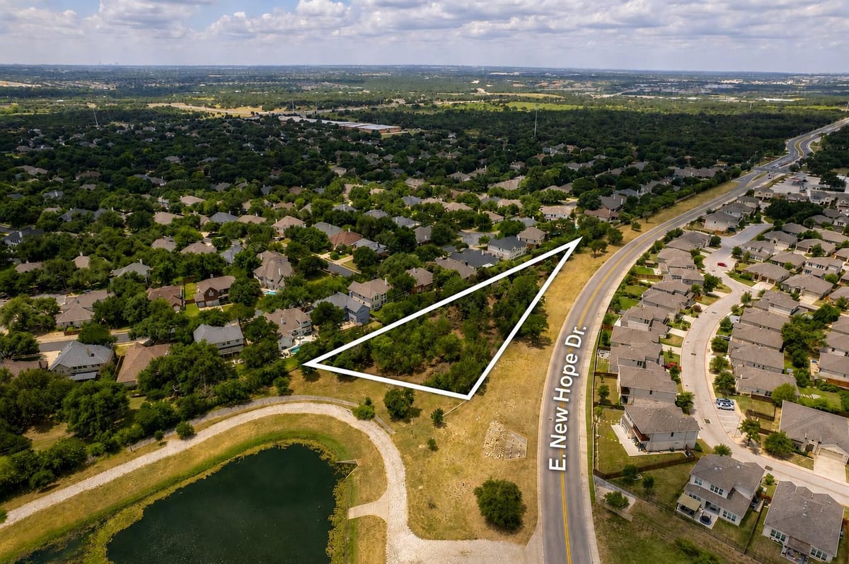 View 4770 E New Hope DR in Gardens/Mayfield Sec 2 4770 E New Hope DR - front exterior - Luxury lot in Gardens/Mayfield Sec 2, Round Rock, TX