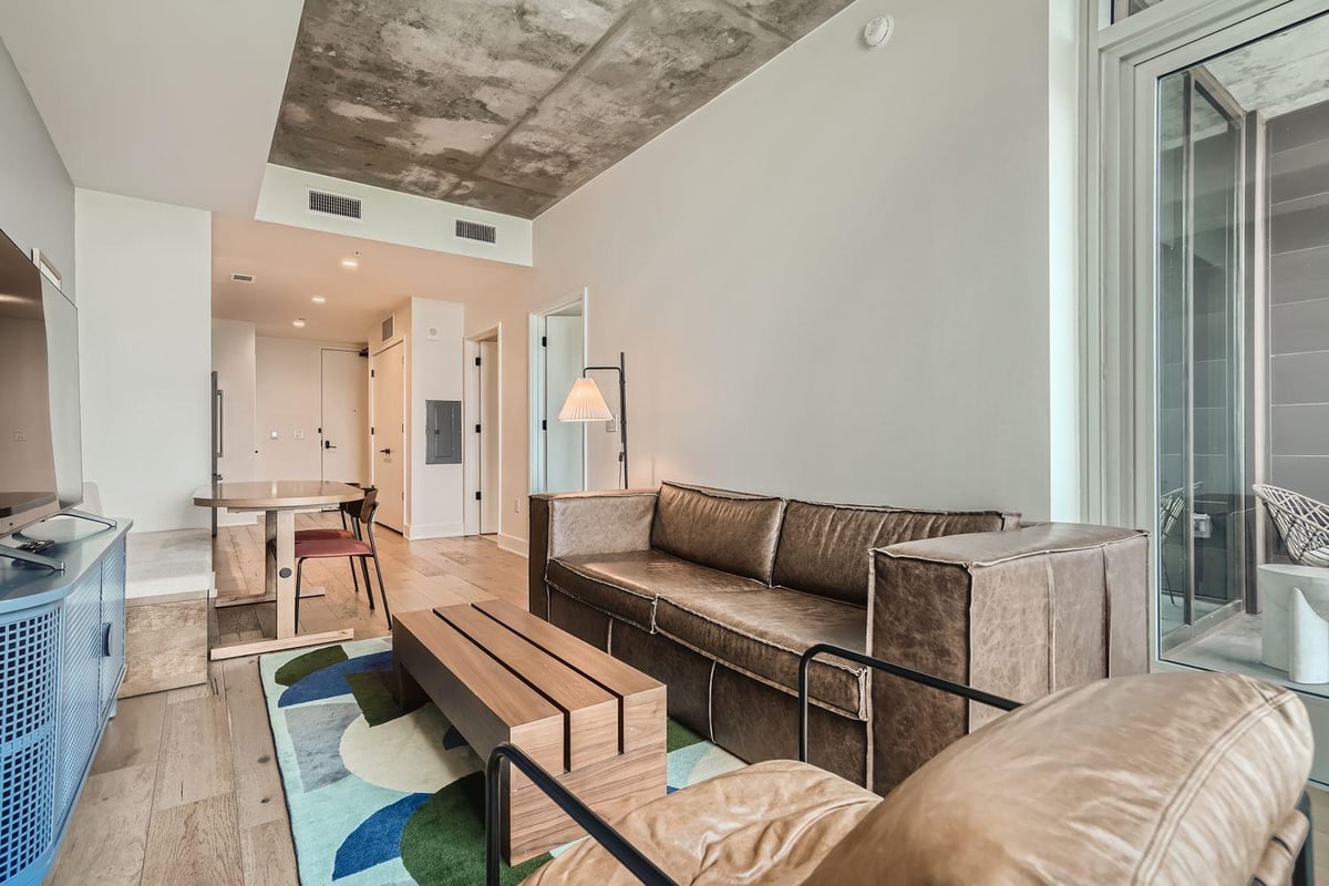 Kitchen at 48 E East Ave Unit #1706 - 1 bed 1 bath home