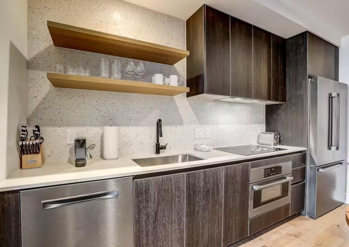 Kitchen - 48 East Ave Unit #1705 Kitchen at 48 East Ave Unit #1705 - 1 bed 1 bath home