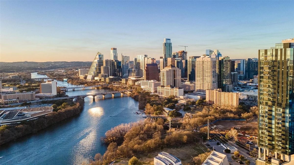 Living area at 48  East Ave  #2707 - 1 bed 1 bath home