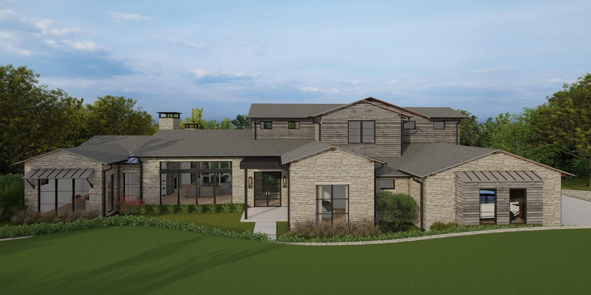 View 48 Sedgefield Trl in Boot Ranch #1 48 Sedgefield Trl - front exterior - Luxury home in Boot Ranch #1, Fredericksburg, TX
