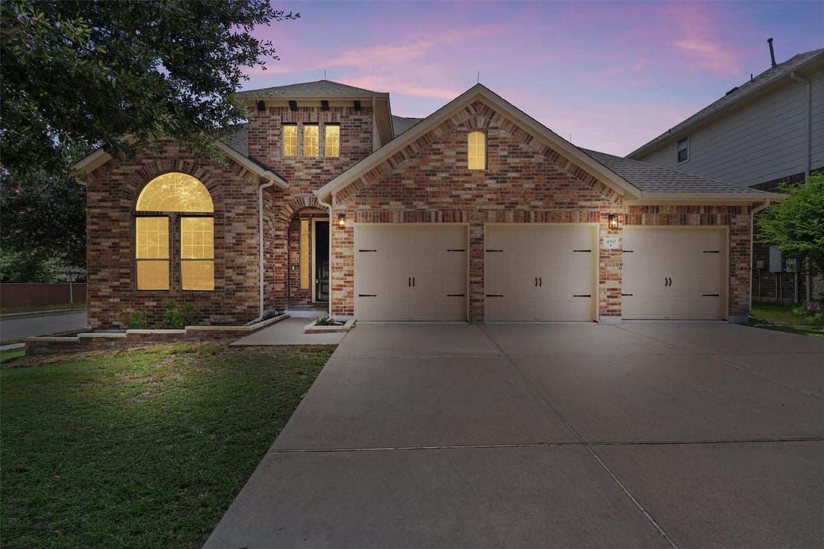 View 480 Monahans DR in Parkside/Mayfield Ranch Sec 4B 480 Monahans DR - front exterior - Luxury home in Parkside/Mayfield Ranch Sec 4B, Georgetown, TX