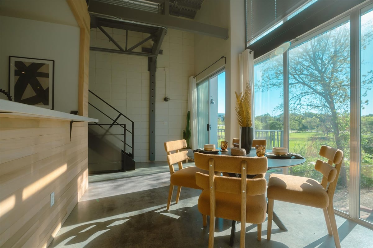 Primary bedroom at 4801 S Congress Ave Unit #H5 - 2 bed 2 bath home