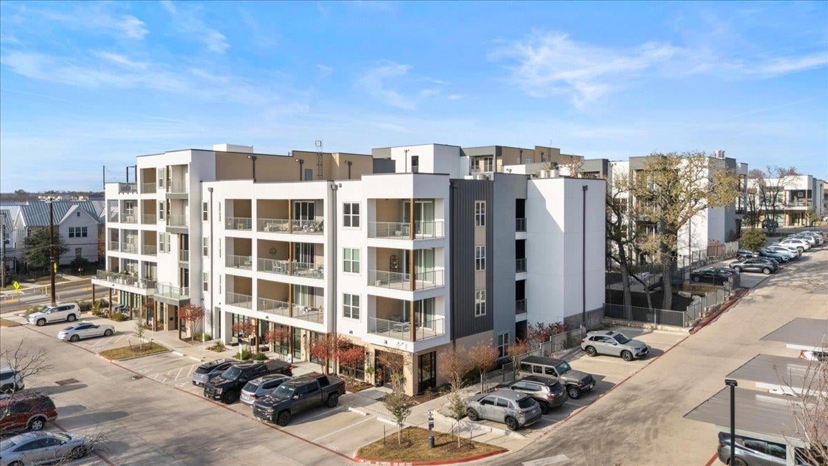 View 4801 Springdale Rd Unit #1107 in Gravity Atx Condos 4801 Springdale Rd Unit #1107 - front exterior - Luxury home in Gravity Atx Condos, Austin, TX