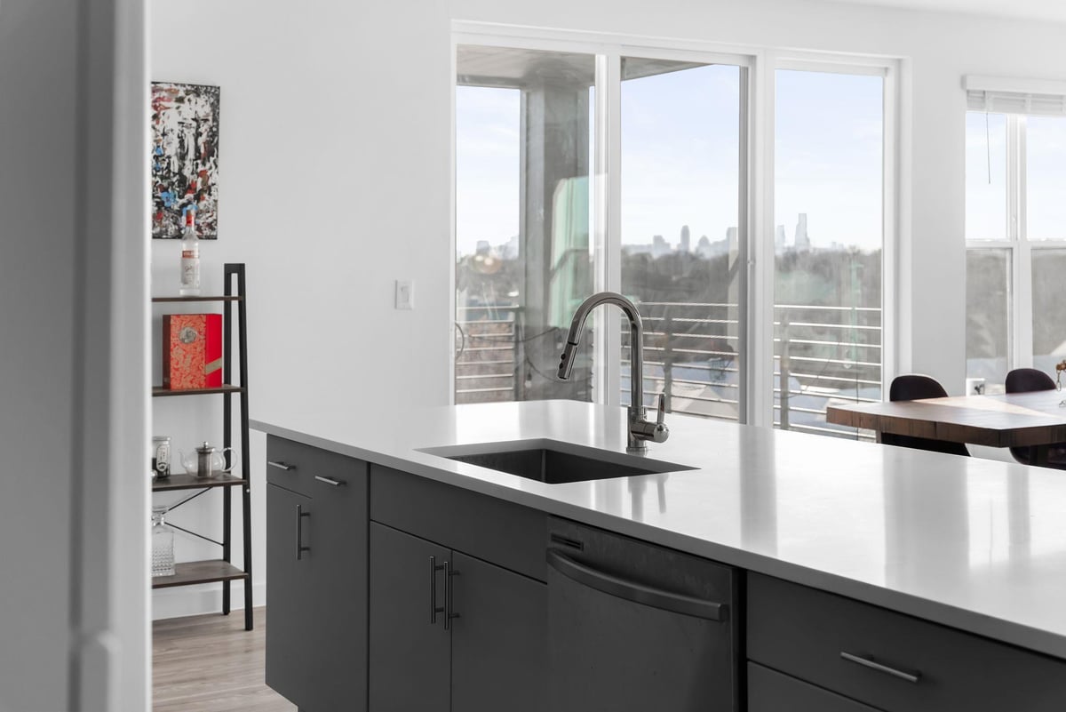Primary bedroom at 4801 SPRINGDALE Rd Unit #2410 - 2 bed 2 bath home