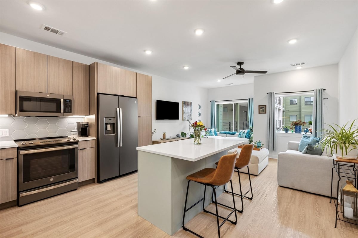 View 4802 S Congress Ave Unit #411 in Bend Condos 4802 S Congress Ave Unit #411 - front exterior - Luxury home in Bend Condos, Austin, TX