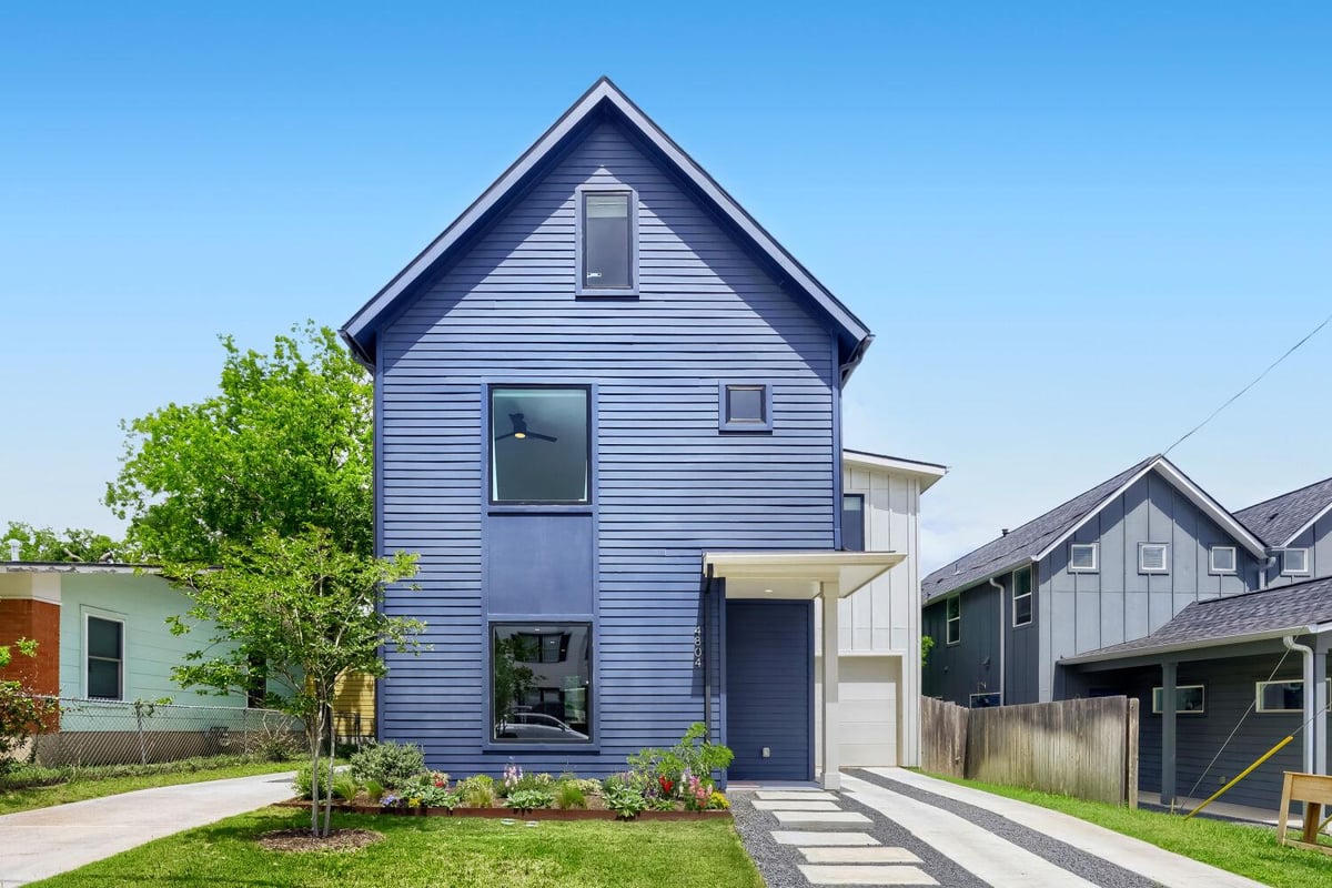 View 4804 Ribbecke Ave Unit #A in MLK-183 / East Austin/ RIBBECKE AVENUE CONDOMINIUM 4804 Ribbecke Ave Unit #A - front exterior - Luxury home in MLK-183 / East Austin/ RIBBECKE AVENUE CONDOMINIUM, Austin, TX