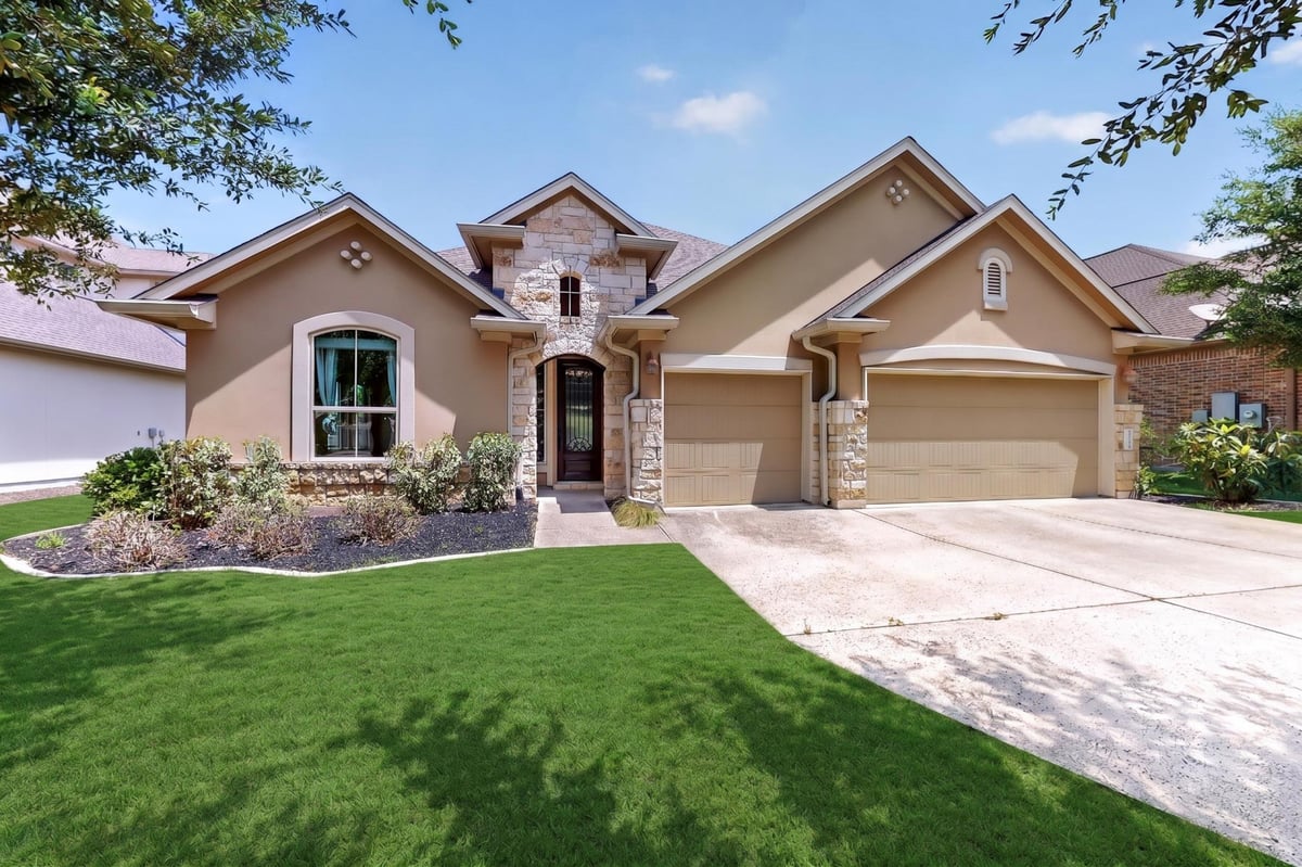 View 4804 Taurus WALK in Falconhead West Ph 1 Sec 2 & 4804 Taurus WALK - front exterior - Luxury home in Falconhead West Ph 1 Sec 2 &, Austin, TX