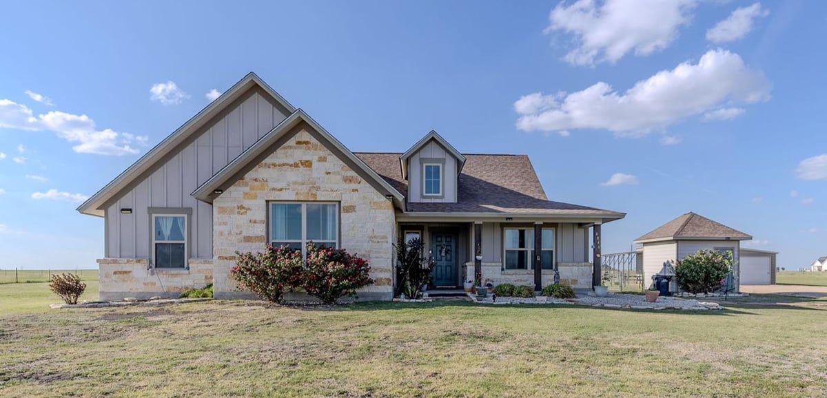 View 4846 County Road 327 in Lane & Repa Sub 4846 County Road 327 - front exterior - Luxury home in Lane & Repa Sub, Granger, TX