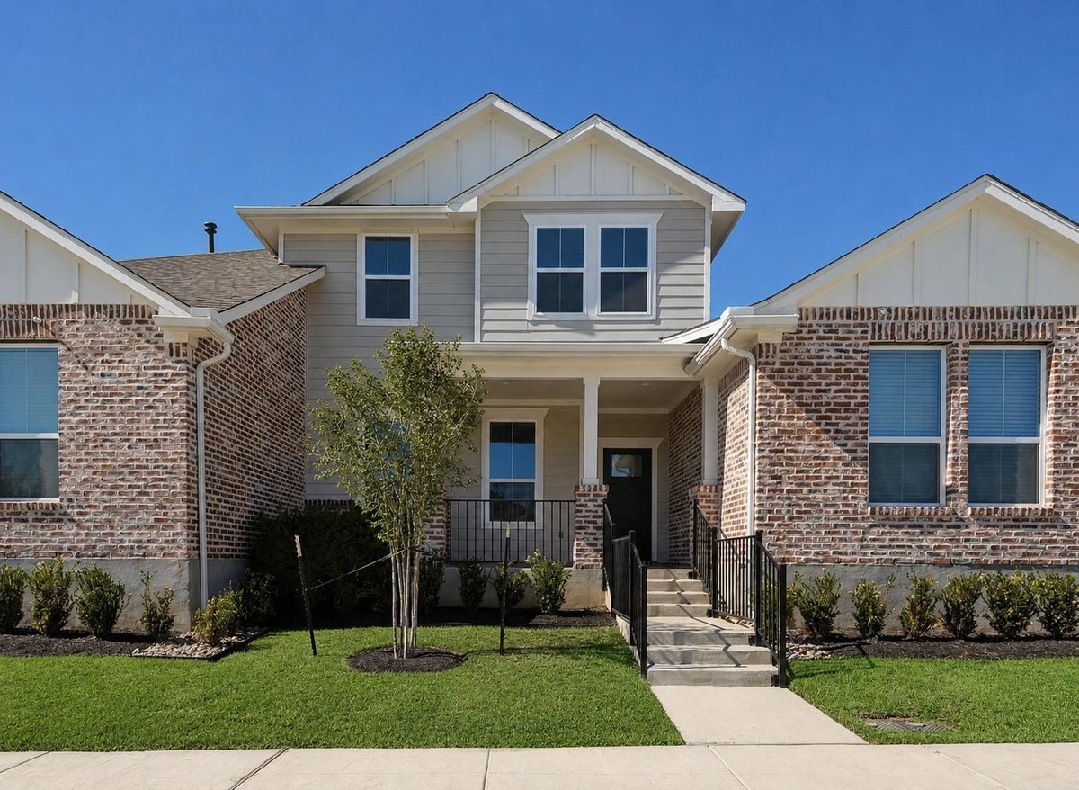 488 Orleanian DR Unit #B - property photo 1 - Luxury home in The Porch at Du Pre, Buda, TX