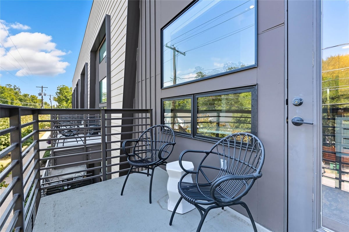 49 Navasota St Unit #205 - front exterior - Luxury home in Holly House Condominiums, Austin, TX